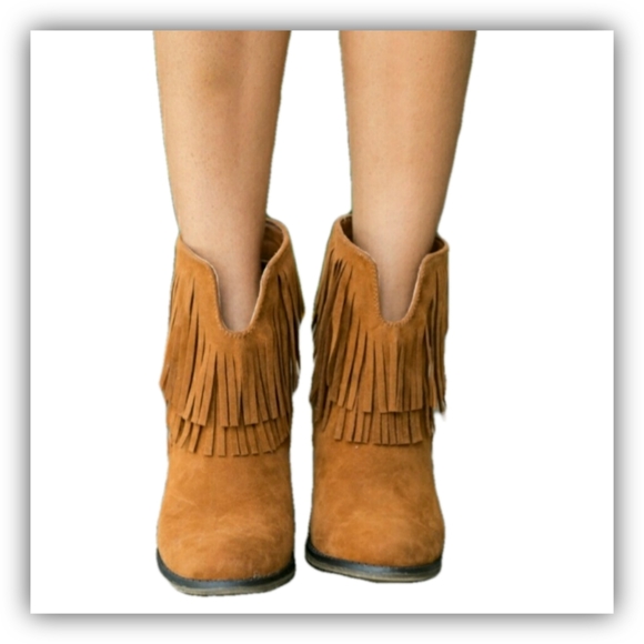 TAN SUEDE BOOTS - Picture 2 of 5
